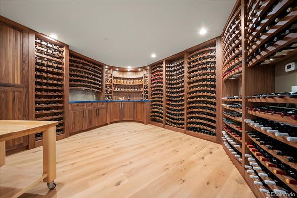 Interior, Recessed Lighting, Wine Storage, Wood Texture Flooring