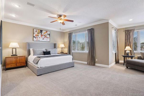 Bedroom, Interior, Recessed Lighting