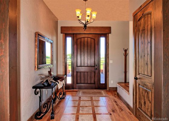 Chandelier, Interior, Wood Texture Flooring