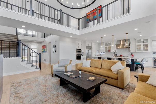 Dining room, Interior, Kitchen, Living room, Pendant Lights, Recessed Lighting, Stainless Steel Appliances