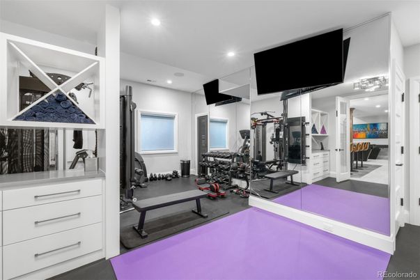 Fitness Equipment, Interior, Recessed Lighting