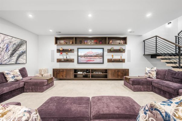 Interior, Living room, Recessed Lighting