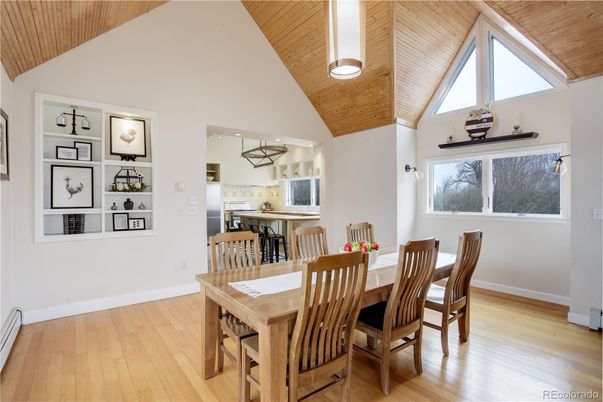 Dining room, Interior, Kitchen, Wooden Ceilings, Wood Texture Flooring