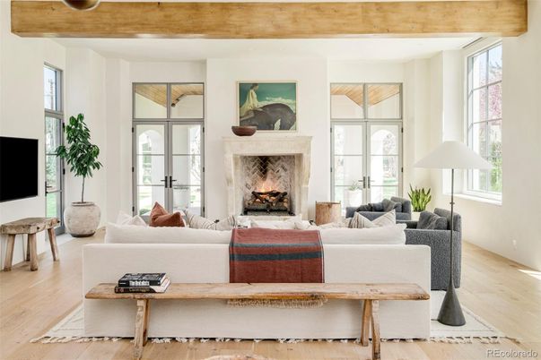 Fireplace, Interior, Living room, Wooden Beams, Wooden Ceilings, Wood Texture Flooring