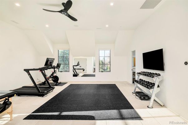 Fitness Equipment, Interior, Recessed Lighting