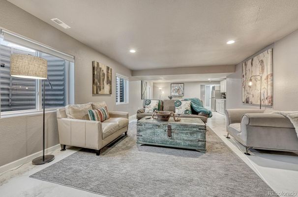 Interior, Living room, Recessed Lighting