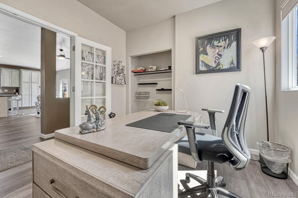 Home Office, Interior, Wood Texture Flooring