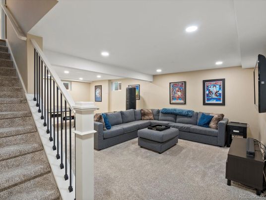 Interior, Living room, Recessed Lighting