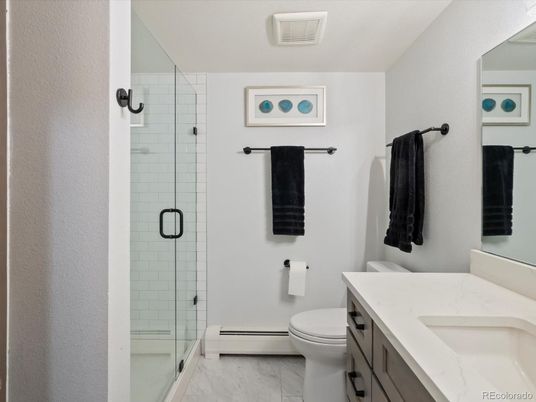 Bathroom, Glass Shower, Interior, Marble