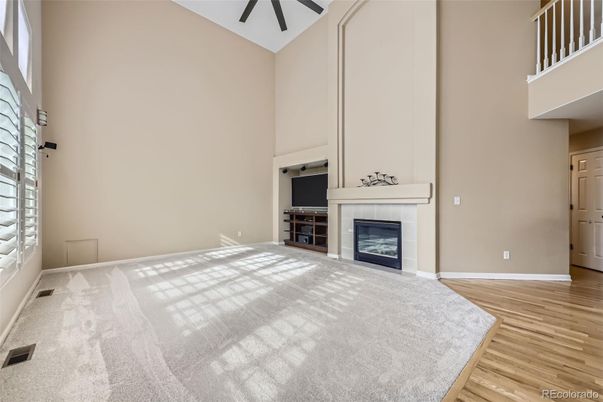 Empty room, Fireplace, Interior, Wood Texture Flooring