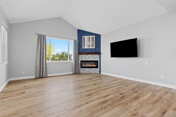 Empty room, Fireplace, Interior, Wood Texture Flooring