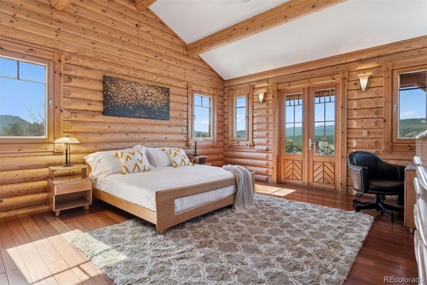 Bedroom, Interior, Wooden Beams, Wood Texture Flooring, Wooden Walls