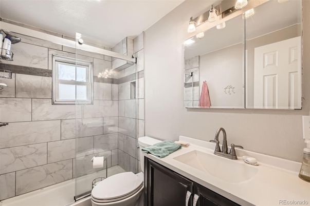 Bathroom, Glass Shower, Interior, Marble Walls