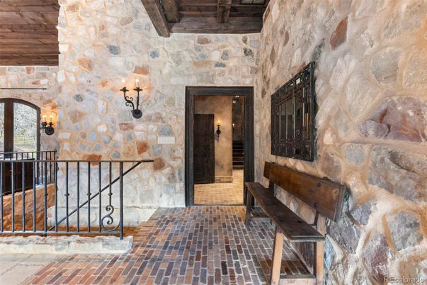 Interior, Stone Walls, Wooden Beams