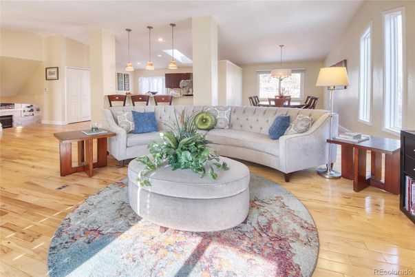 Dining room, Interior, Kitchen, Living room, Pendant Lights, Recessed Lighting, Wood Texture Flooring