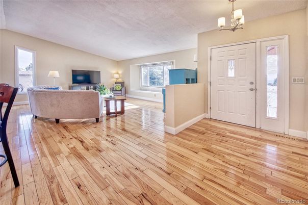 Chandelier, Interior, Living room, Wood Texture Flooring