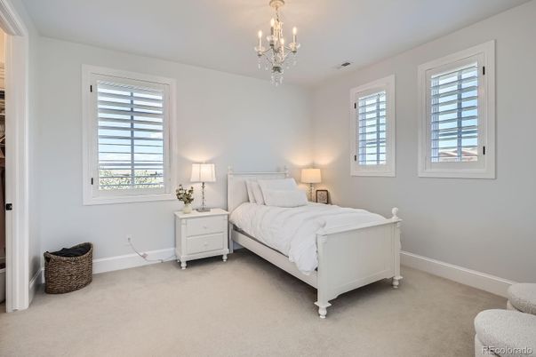 Bedroom, Chandelier, Interior