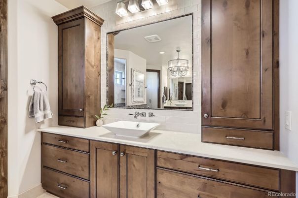 Bathroom, Chandelier, Interior