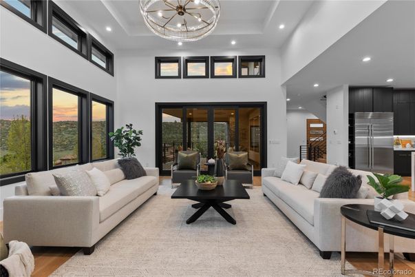 Interior, Kitchen, Living room, Recessed Lighting, Stainless Steel Appliances, Wood Texture Flooring