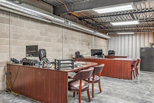 Home Office, Interior, Stone Walls