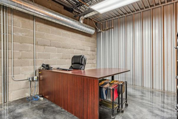 Home Office, Interior, Stone Walls
