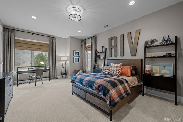 Bedroom, Home Office, Interior, Recessed Lighting