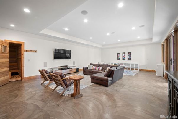 Interior, Living room, Recessed Lighting