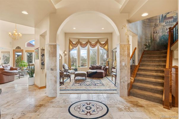 Chandelier, Interior, Living room, Recessed Lighting