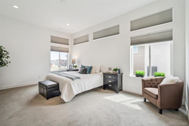 Bedroom, Interior, Recessed Lighting