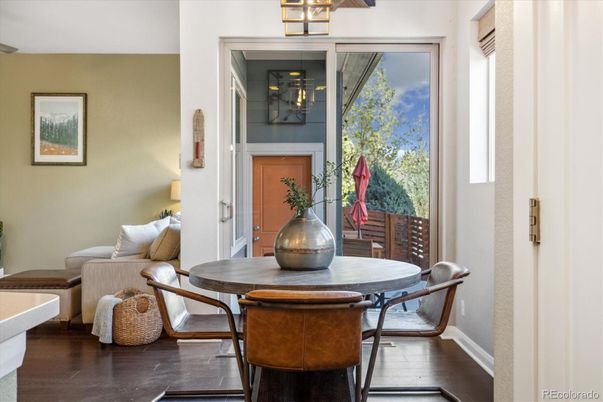 Dining room, Interior, Wood Texture Flooring