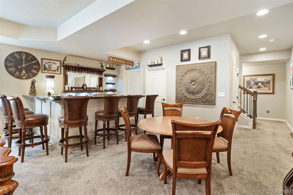 Dining room, Interior, Recessed Lighting