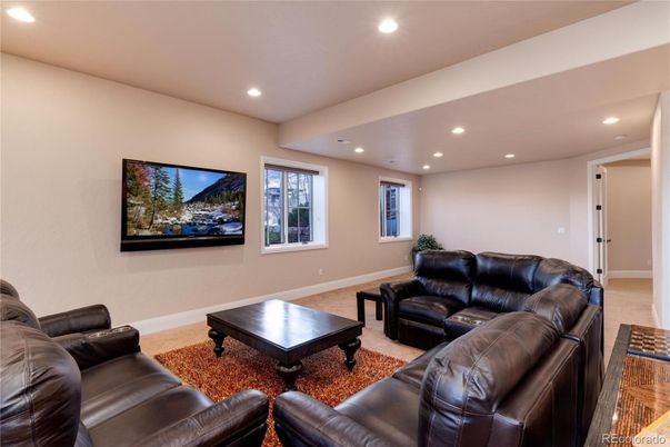 Interior, Living room, Recessed Lighting