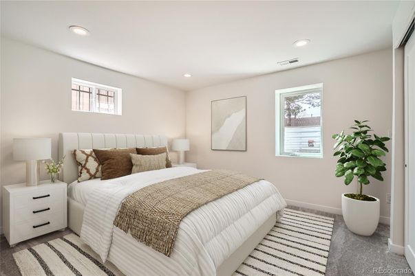 Bedroom, Interior, Recessed Lighting