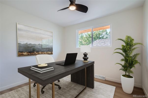 Home Office, Interior, Wood Texture Flooring