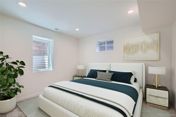 Bedroom, Interior, Recessed Lighting