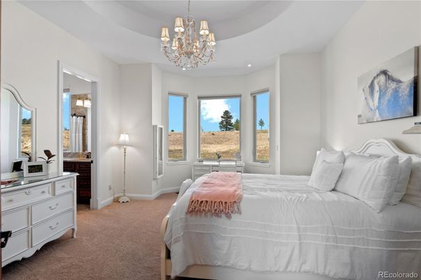 Bedroom, Chandelier, Interior, Recessed Lighting