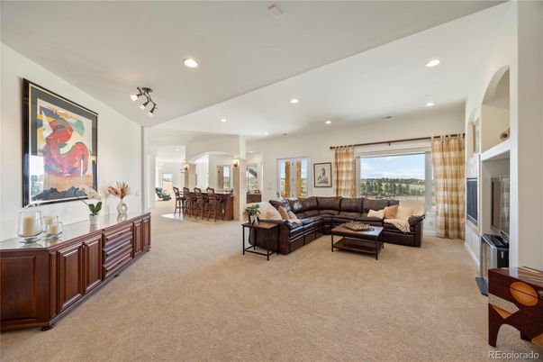 Interior, Living room, Recessed Lighting
