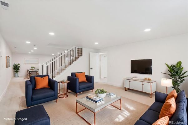 Interior, Living room, Recessed Lighting