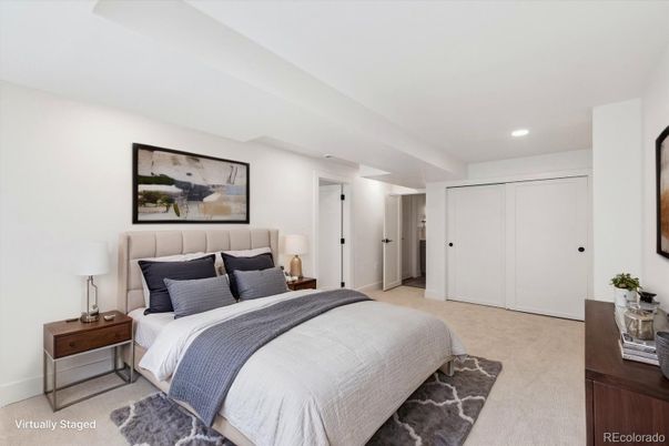 Bedroom, Interior, Recessed Lighting