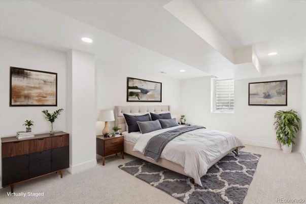Bedroom, Interior, Recessed Lighting