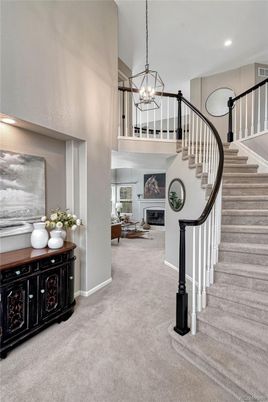 Chandelier, Fireplace, Interior, Recessed Lighting