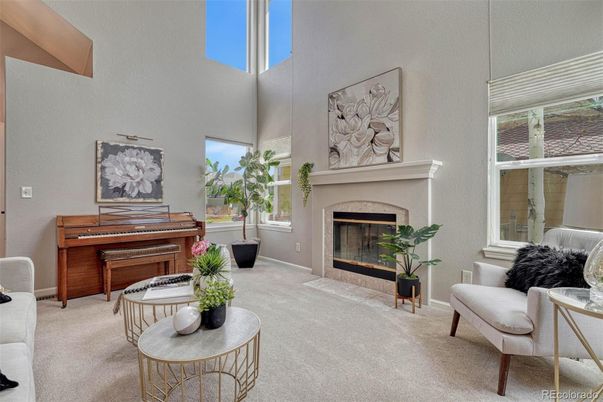 Fireplace, Interior, Living room, Piano