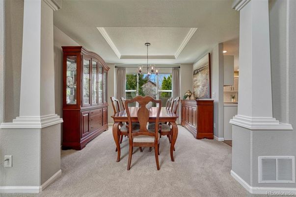 Dining room, Interior, Pendant Lights