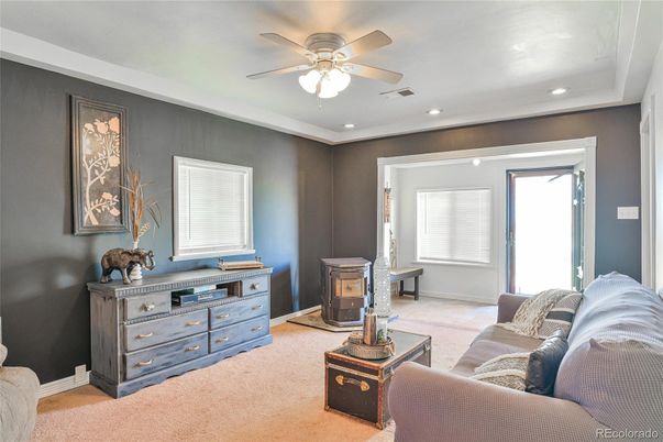 Interior, Living room, Recessed Lighting