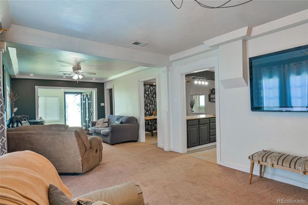 Interior, Living room, Recessed Lighting