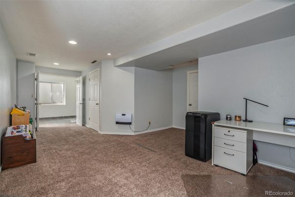 Home Office, Interior, Recessed Lighting