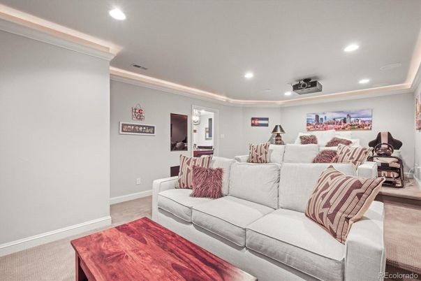 Interior, Living room, Recessed Lighting