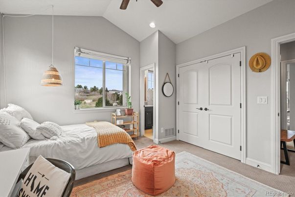 Bedroom, Interior, Pendant Lights, Recessed Lighting