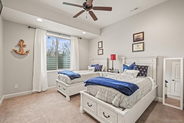Bedroom, Interior, Recessed Lighting