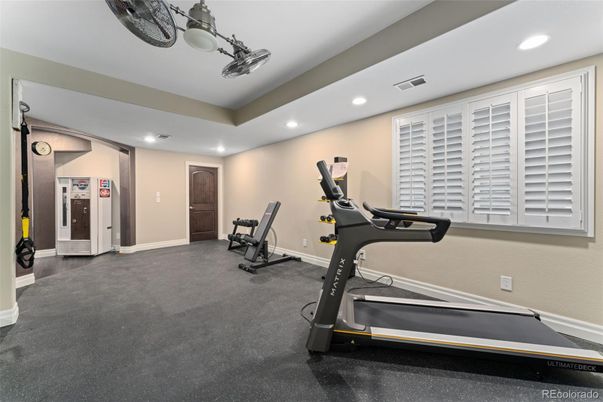 Fitness Equipment, Interior, Recessed Lighting